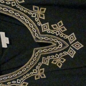 J.Jill NWOT Black Sleeveless Dress Top  XL